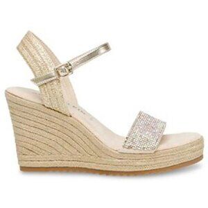 Anne Klein Wella Espadrille Wedge Sandal sz 9